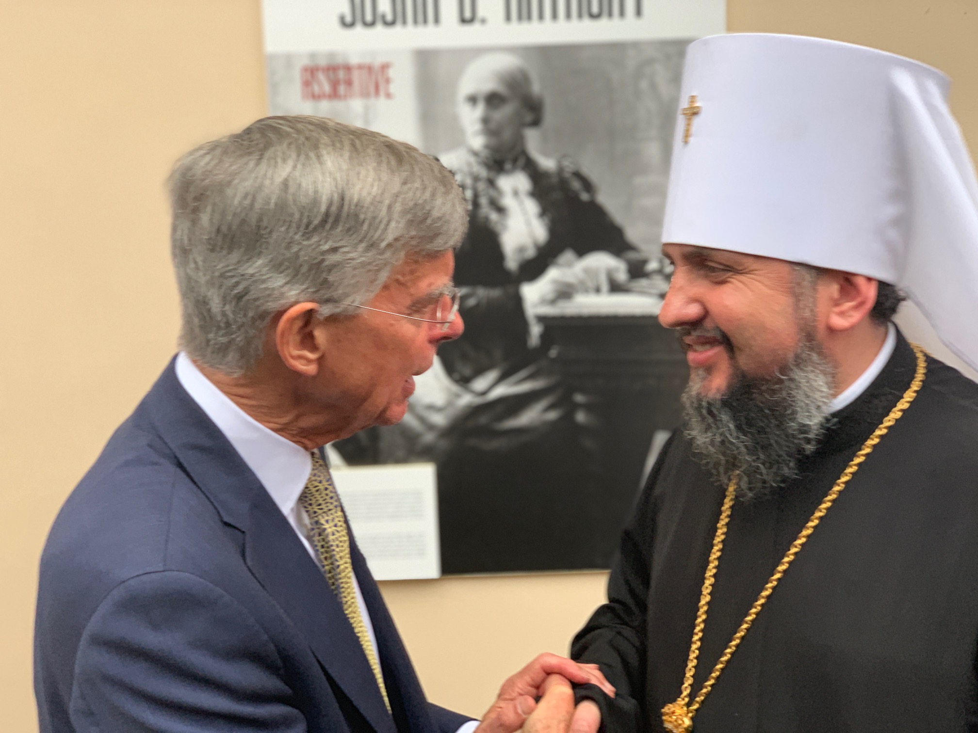 El Metropolita Epifanio felicita al Sr. William Taylor, encargado de negocios de EEUU en Ucrania